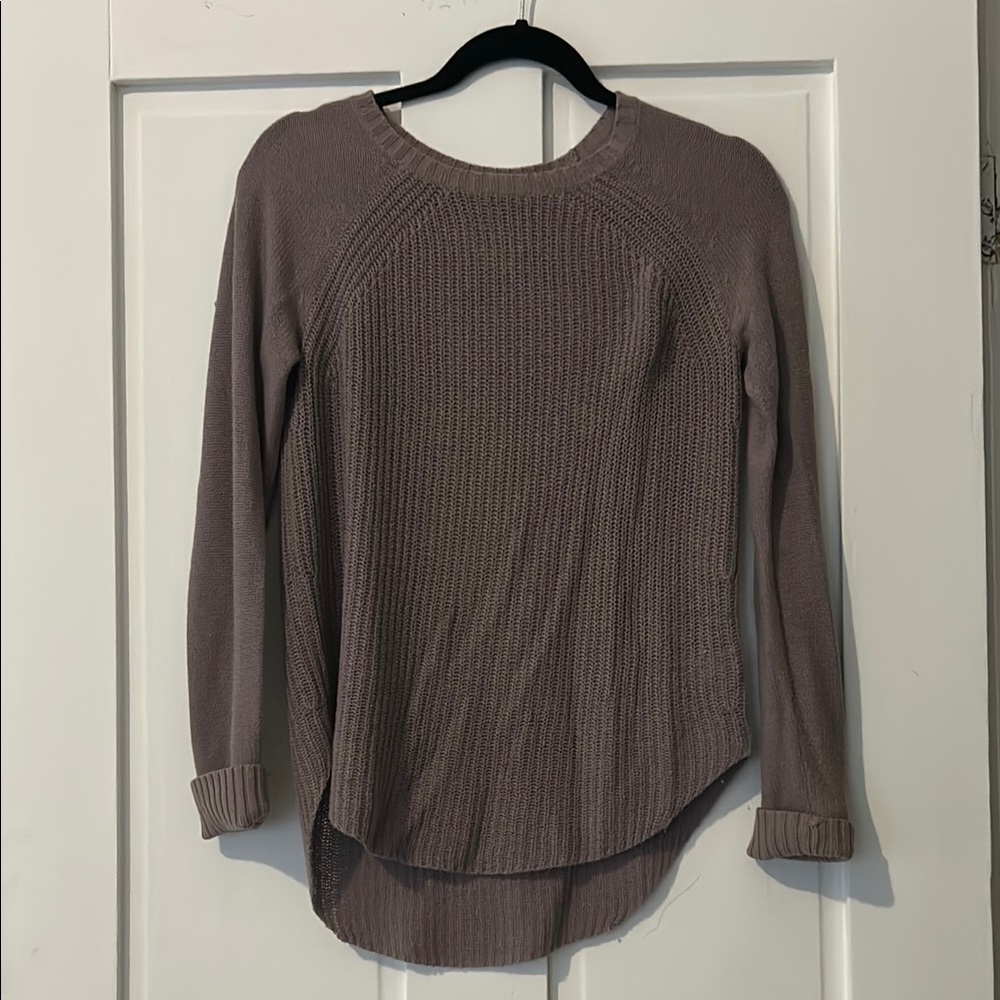 Athleta Purple Knit Sweater